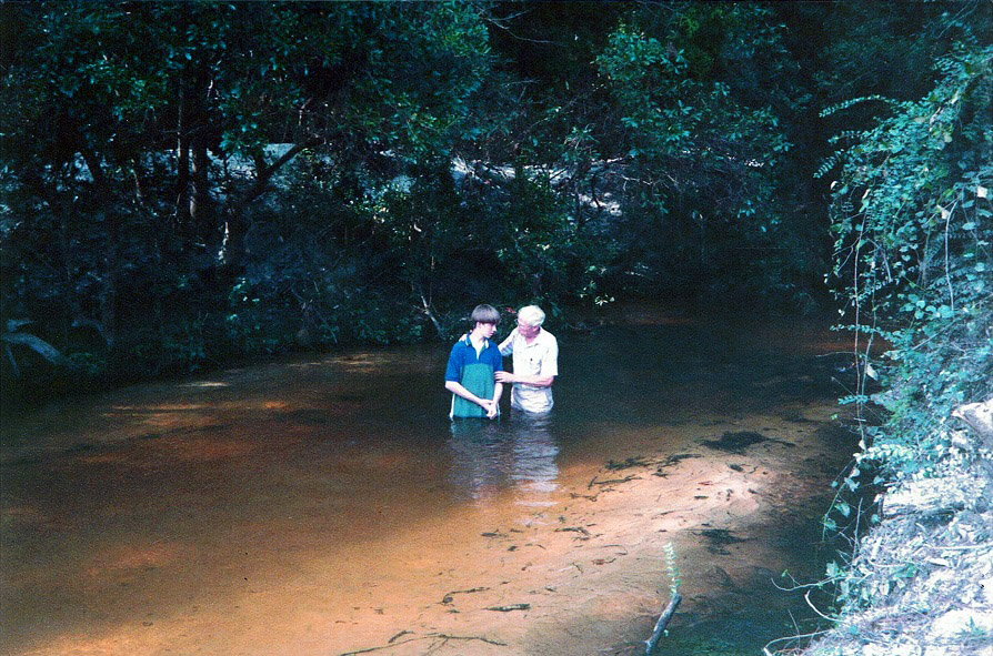 baptism at creek